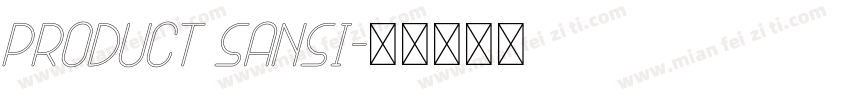 Product Sansi字体转换